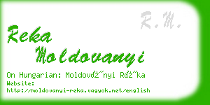 reka moldovanyi business card